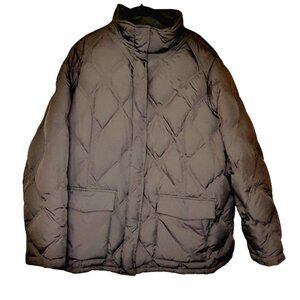 Lands' End Women’s Full Zip Down Puffer Jacket Winter Barn Chore Coat 2X 20W-22W